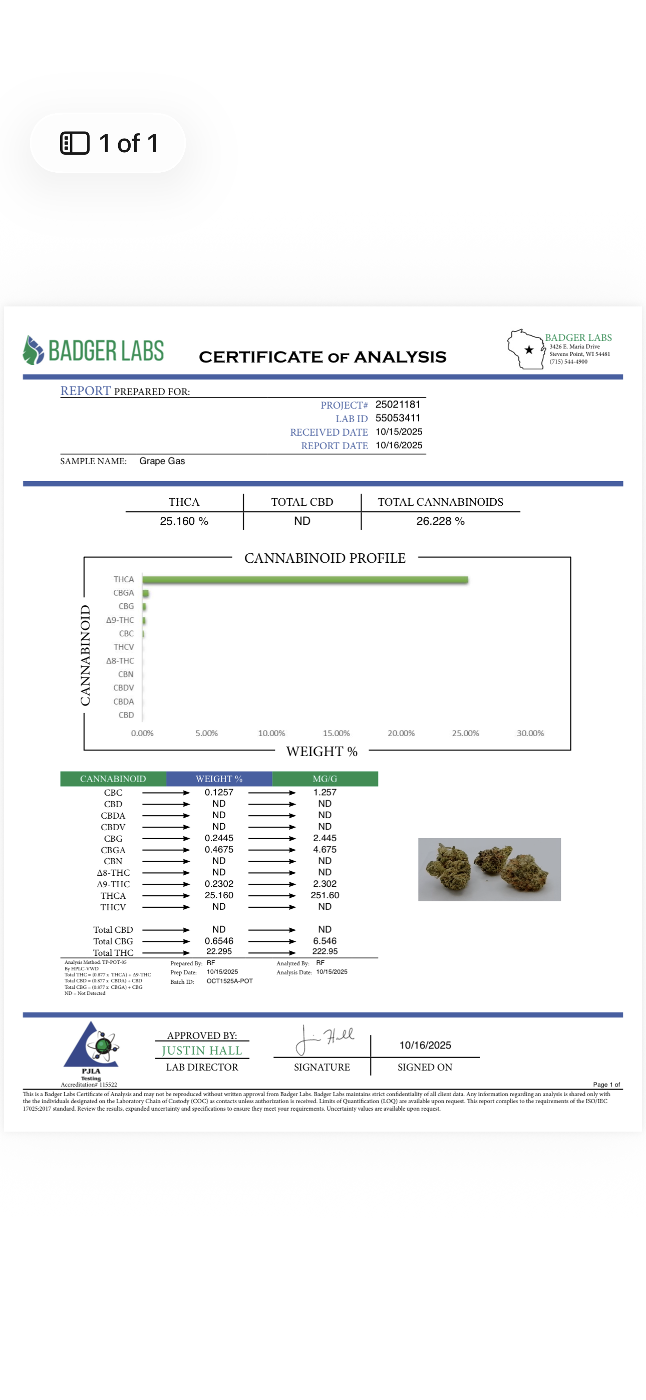 GRAPE GAS THCA FLOWER